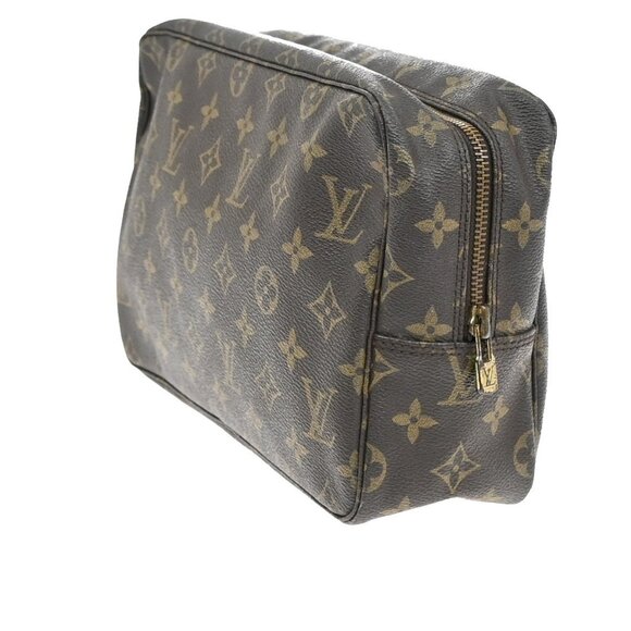 LOUIS VUITTON Trousse Toilette 28 Clutch Hand Bag Monogram Brown - Picture 4 of 5